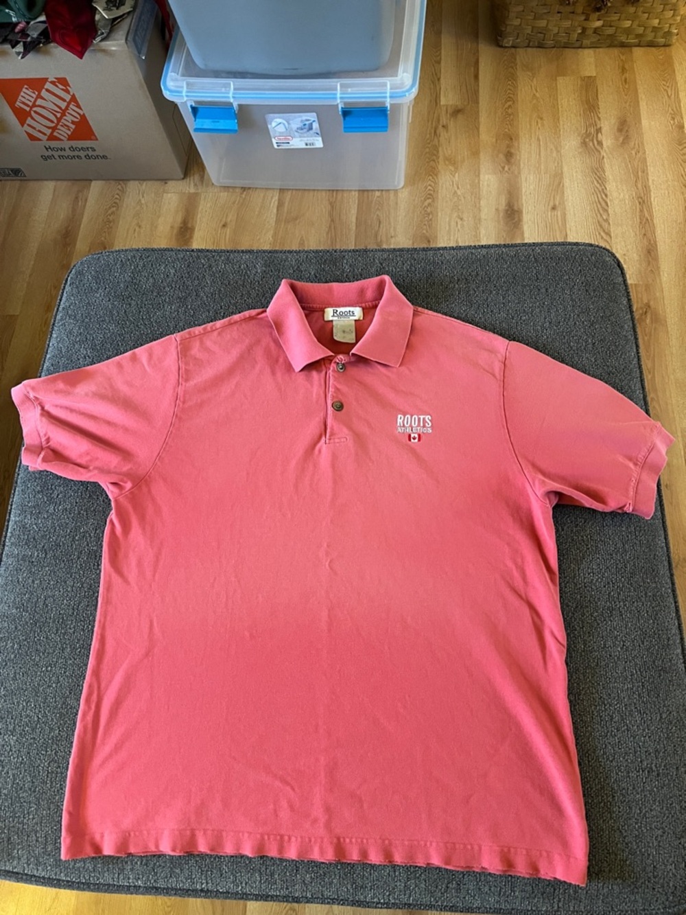 Vintage Condition Grandpacore Roots Men’s Red Canada Polo Shirt